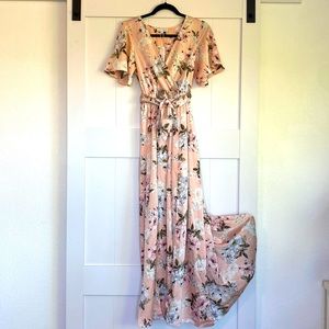 Baltic Born Satin Maxi Dress Small